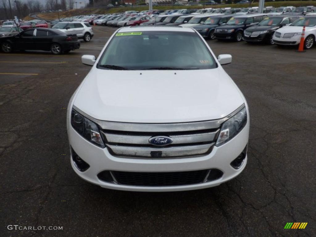 White Platinum Tri-Coat 2011 Ford Fusion Sport AWD Exterior Photo #47491440