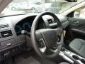 2011 Ford Fusion Sport Black/Charcoal Black Interior Steering Wheel Photo