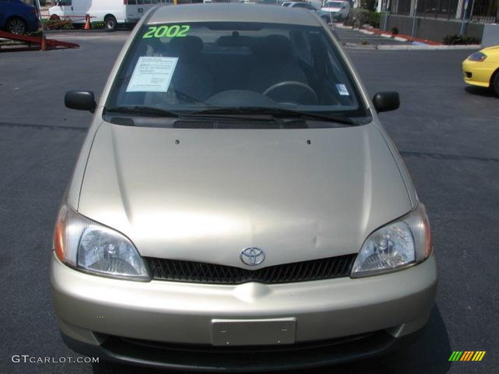 2002 ECHO Sedan - Satin Gold Metallic / Shadow Gray photo #3