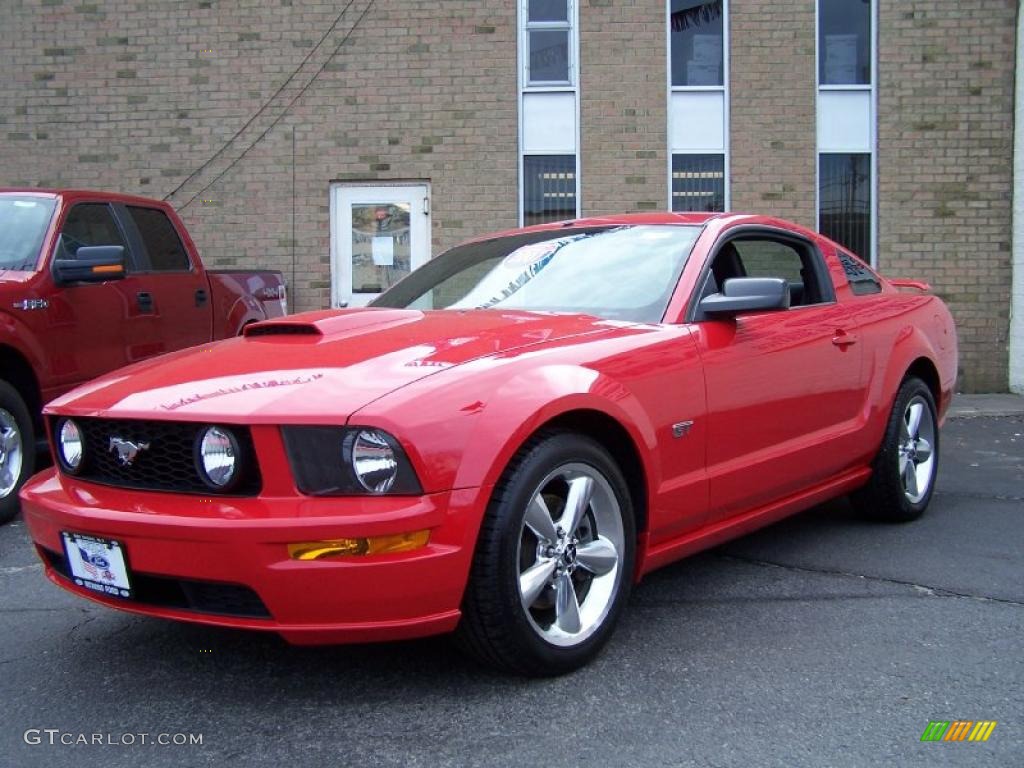 2007 Mustang GT Premium Coupe - Torch Red / Dark Charcoal photo #1