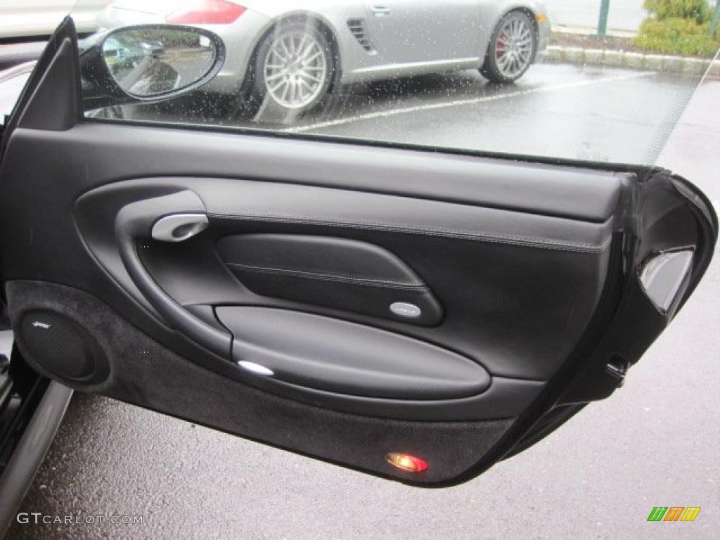2003 Porsche 911 Turbo Coupe Black Door Panel Photo #47492298