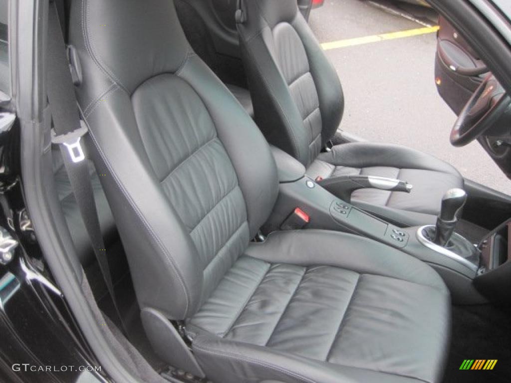 Black Interior 2003 Porsche 911 Turbo Coupe Photo #47492316