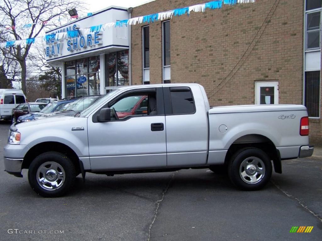 2006 F150 XLT SuperCab 4x4 - Silver Metallic / Medium/Dark Flint photo #2