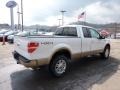 White Platinum Metallic Tri-Coat - F150 Lariat SuperCab 4x4 Photo No. 4