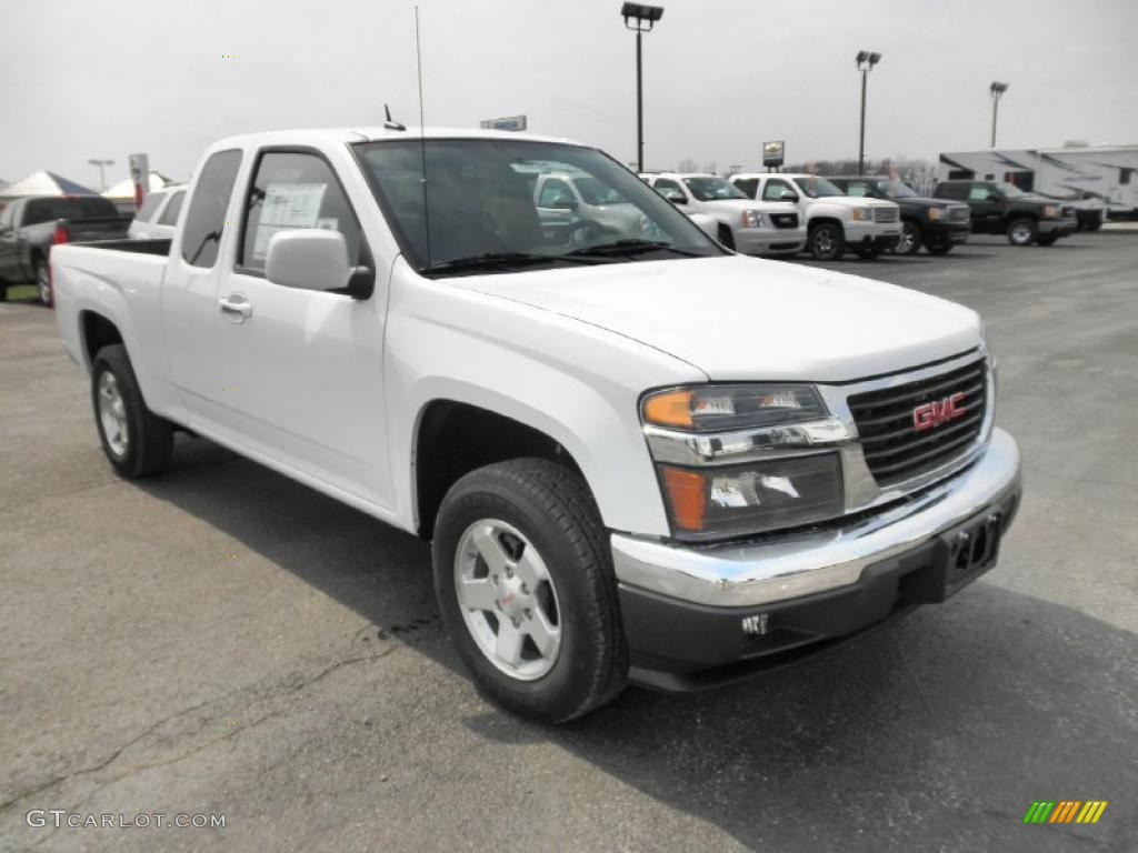 Summit White 2011 GMC Canyon SLE Extended Cab Exterior Photo #47494305