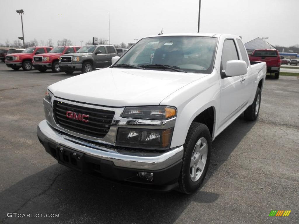 Summit White 2011 GMC Canyon SLE Extended Cab Exterior Photo #47494314