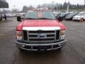 2010 Vermillion Red Ford F350 Super Duty Lariat Crew Cab 4x4 Dually  photo #7