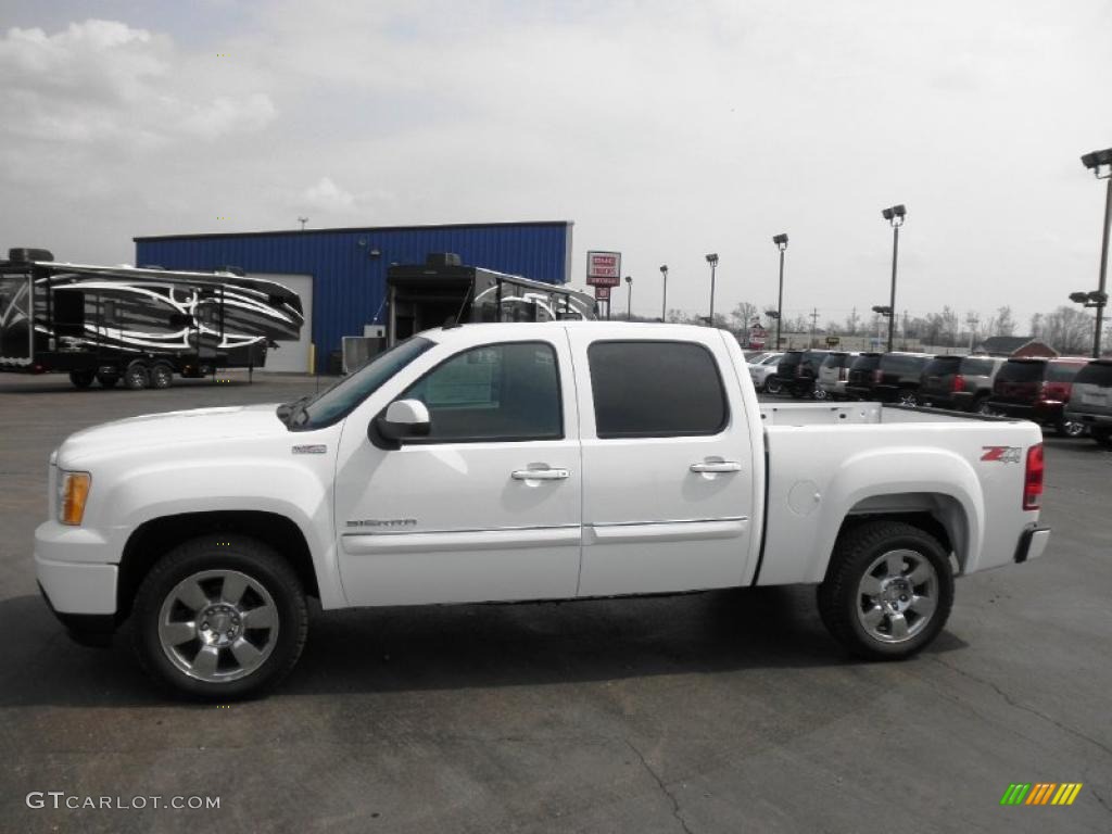 Summit White 2011 GMC Sierra 1500 SLE Crew Cab 4x4 Exterior Photo #47494506