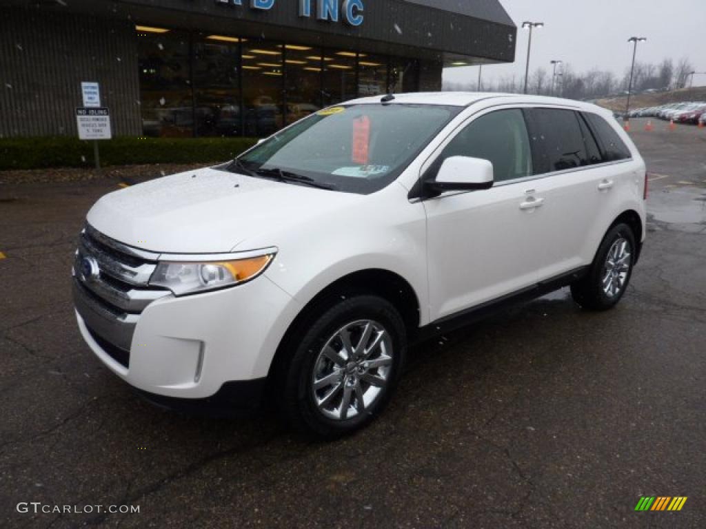 White Platinum Tri-Coat 2011 Ford Edge Limited AWD Exterior Photo #47494875