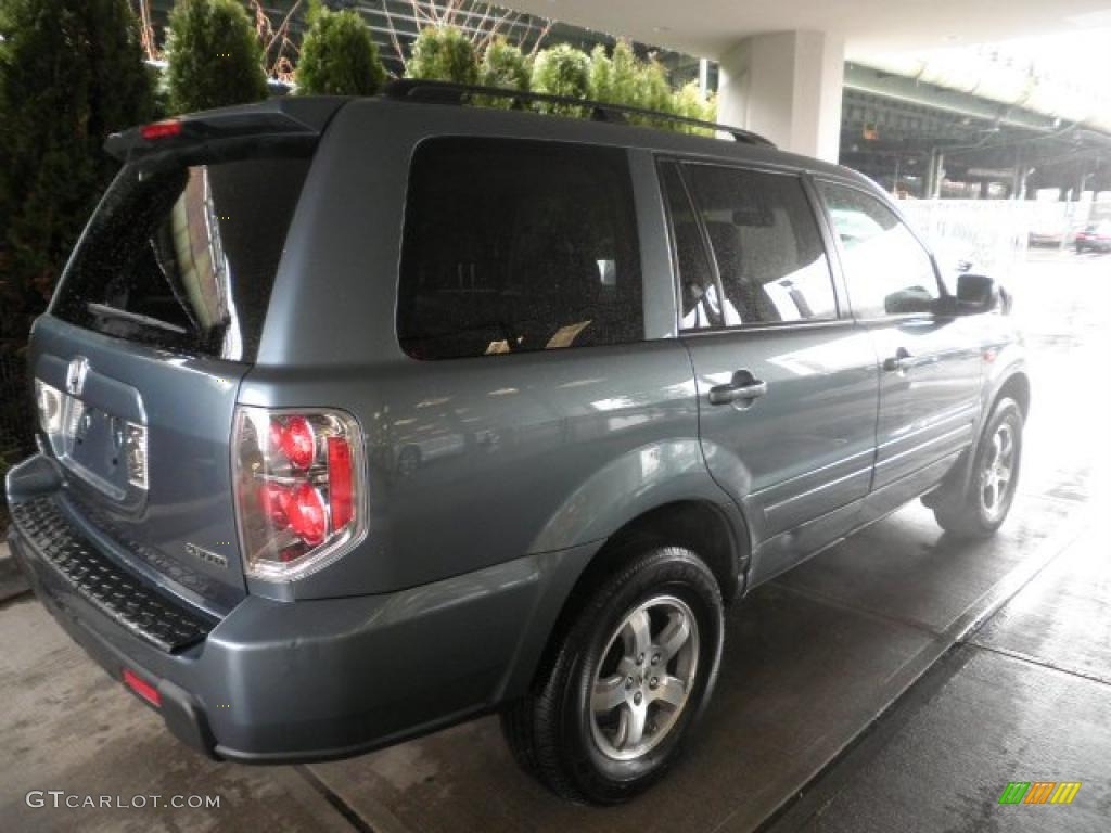 2008 Pilot EX-L 4WD - Steel Blue Metallic / Gray photo #4