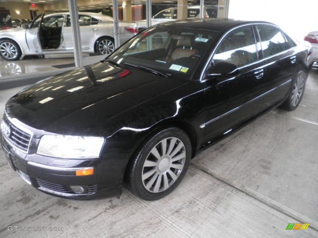 2005 A8 4.2 quattro - Brilliant Black / Black/Amaretto photo #1