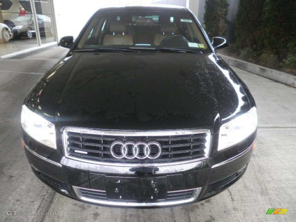 2005 A8 4.2 quattro - Brilliant Black / Black/Amaretto photo #2