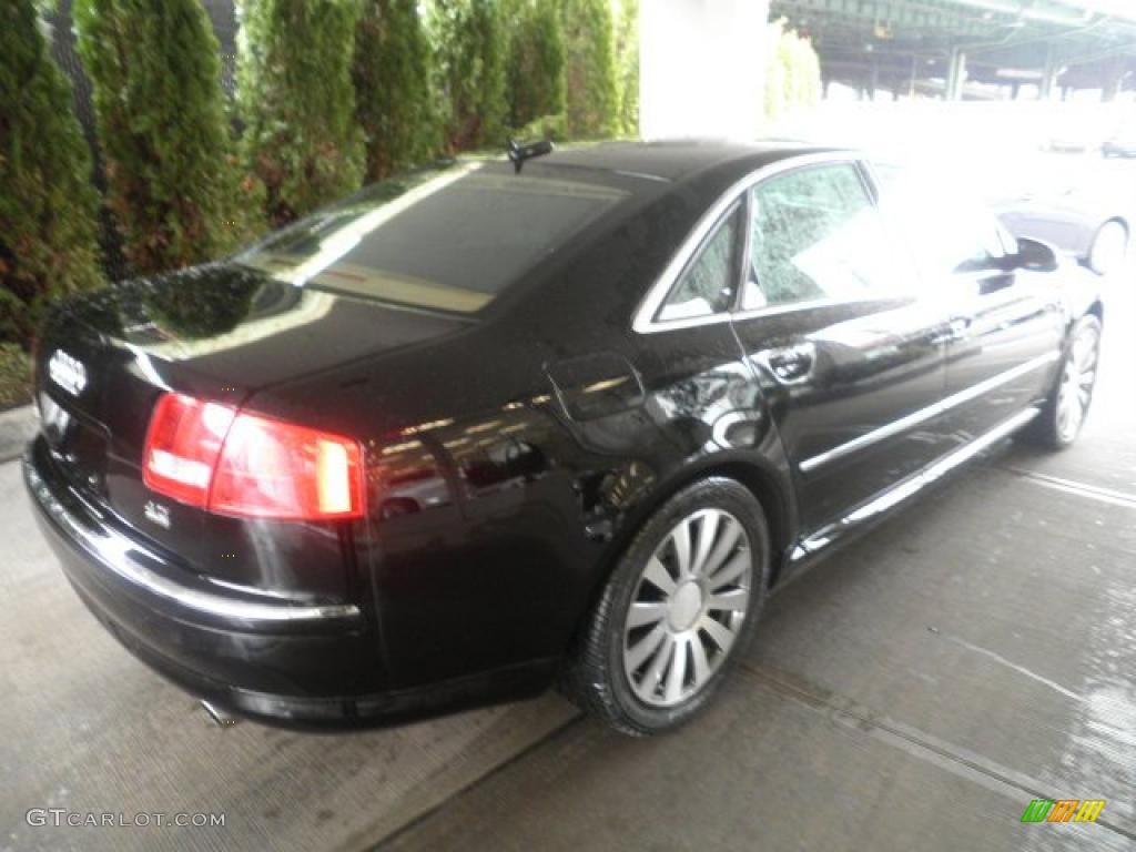 2005 A8 4.2 quattro - Brilliant Black / Black/Amaretto photo #4