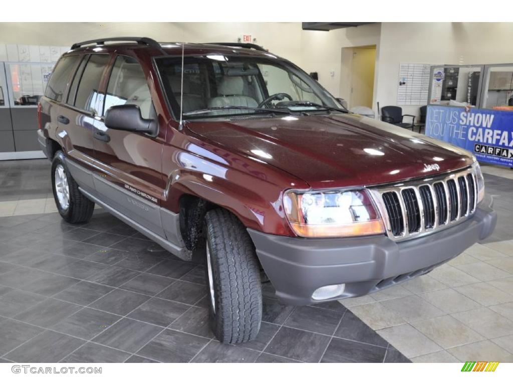 2002 Grand Cherokee Sport - Dark Garnet Red Pearlcoat / Dark Slate Gray photo #4