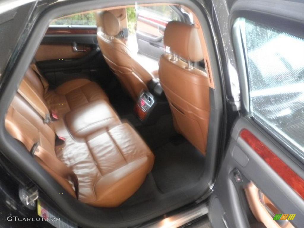 2005 A8 4.2 quattro - Brilliant Black / Black/Amaretto photo #10