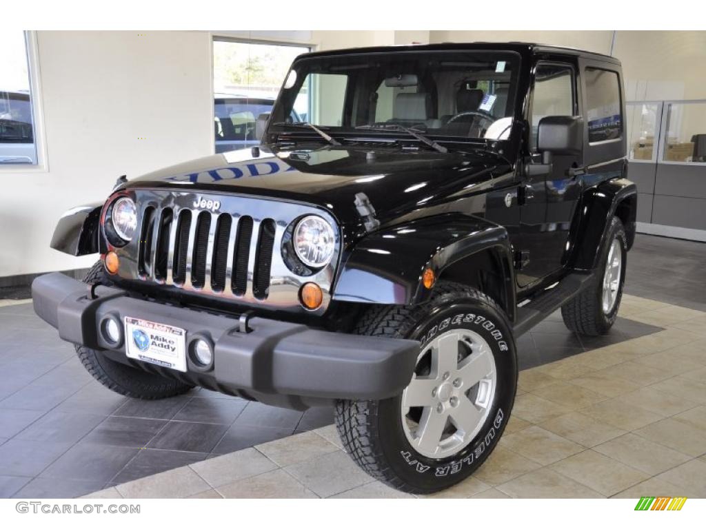 2007 Wrangler Sahara 4x4 - Black / Dark Slate Gray/Medium Slate Gray photo #2