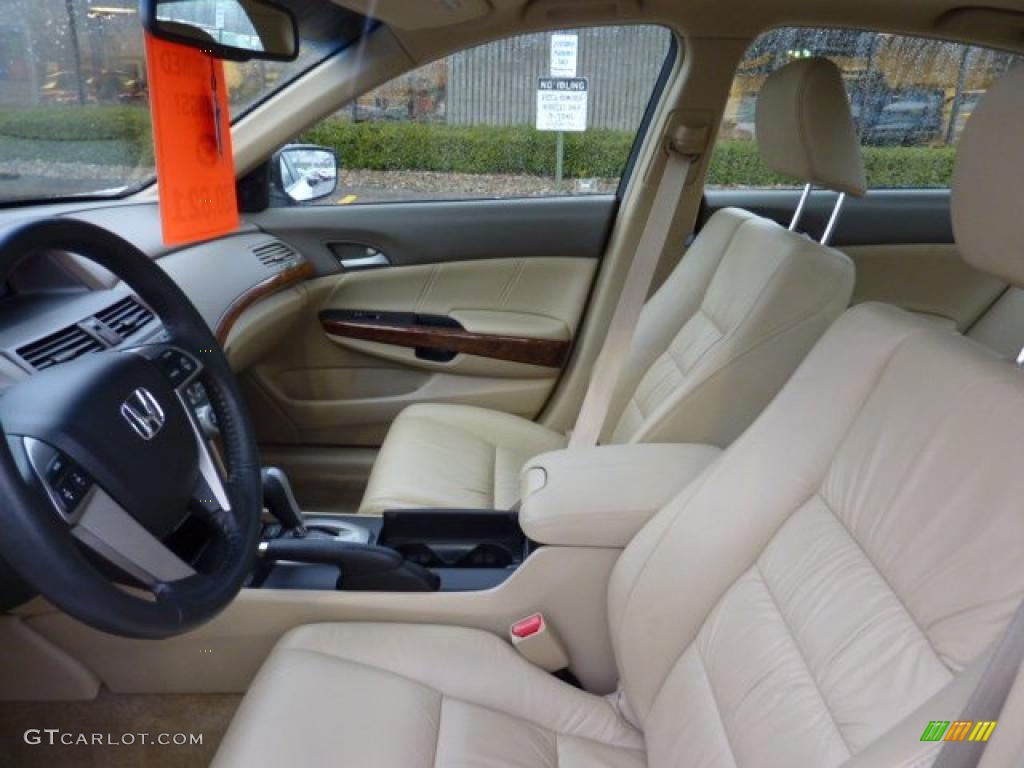 Ivory Interior 2009 Honda Accord EX-L V6 Sedan Photo #47496642