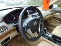 Ivory 2009 Honda Accord EX-L V6 Sedan Steering Wheel