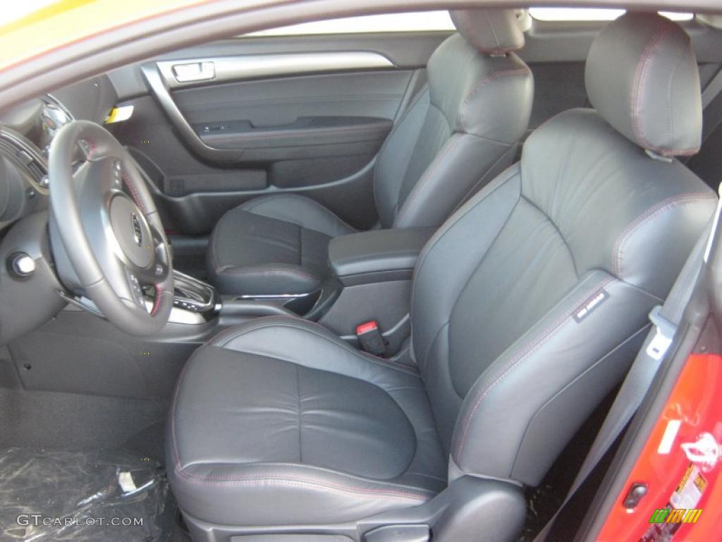 Black Sport Interior 2011 Kia Forte Koup SX Photo #47497239