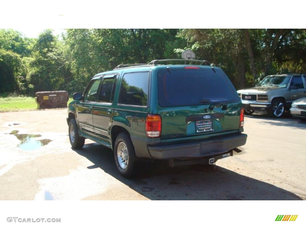 2001 Explorer XLS - Tropic Green Metallic / Medium Prairie Tan photo #5