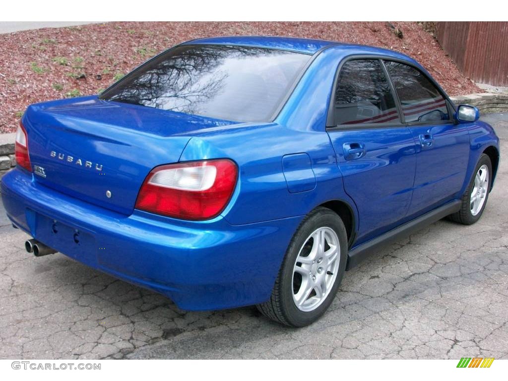 2003 Impreza WRX Sedan - WR Blue Pearl / Black photo #3