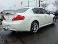 Ivory Pearl White 2008 Infiniti G 35 S Sport Sedan Exterior