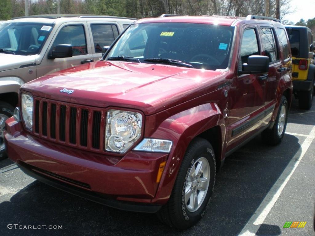 2011 Liberty Sport 4x4 - Deep Cherry Red Crystal Pearl / Dark Slate Gray photo #1