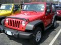 2011 Flame Red Jeep Wrangler Sport 4x4  photo #1