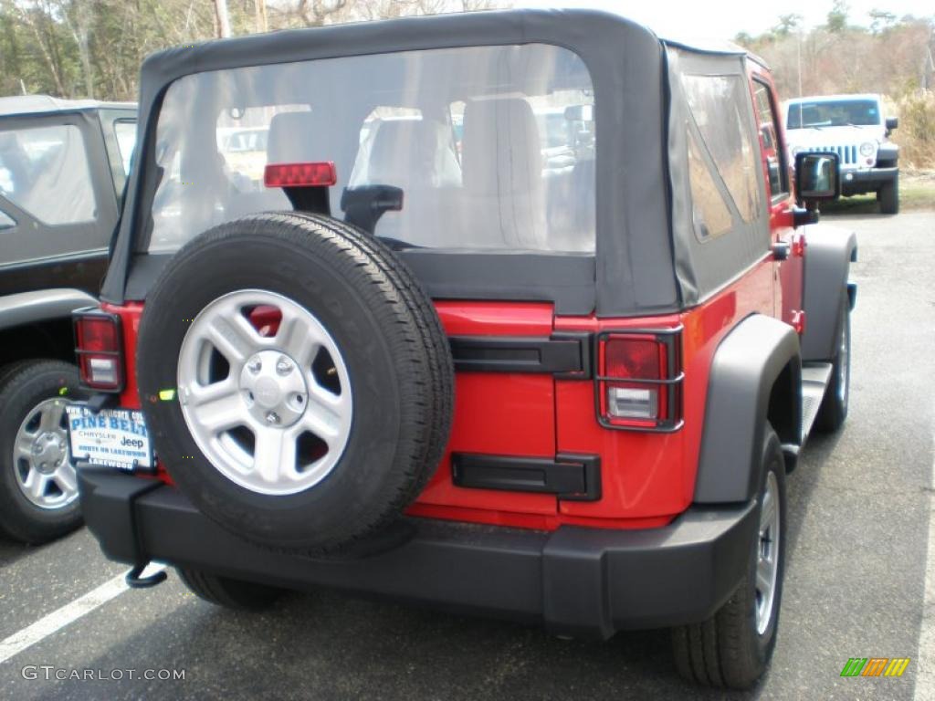 2011 Wrangler Sport 4x4 - Flame Red / Black photo #2