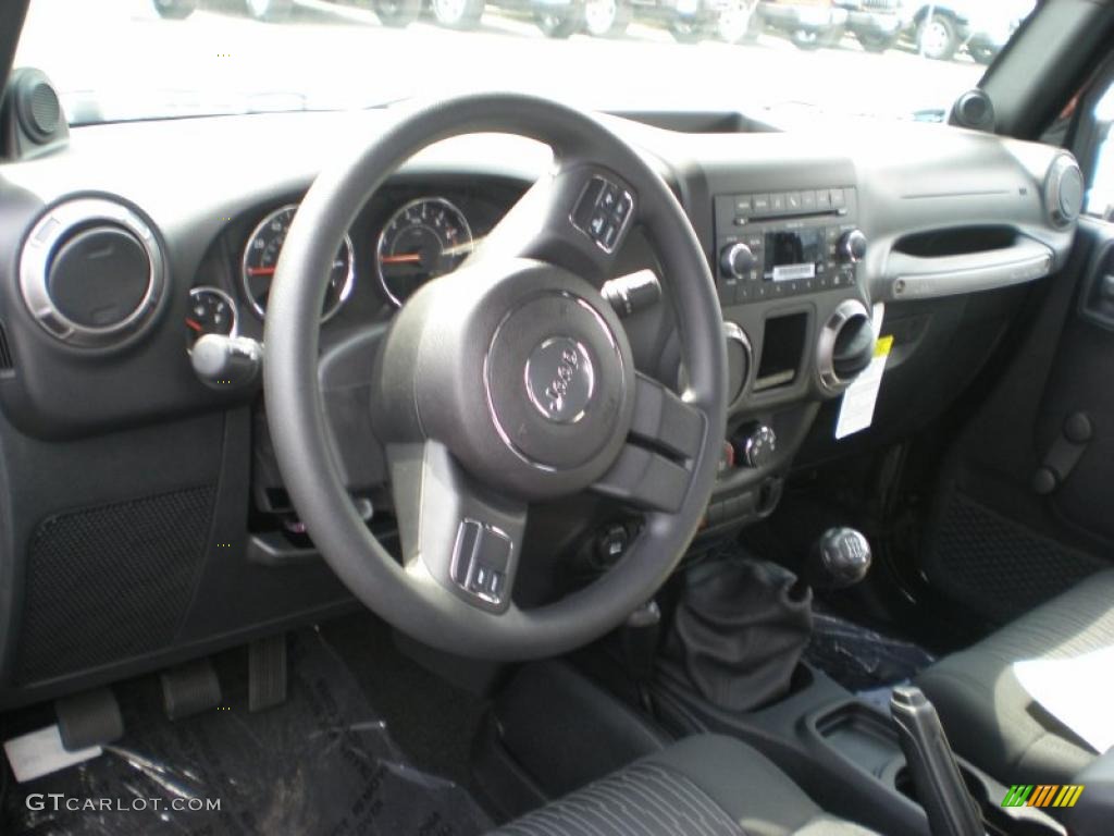 2011 Wrangler Sport 4x4 - Black / Black photo #3