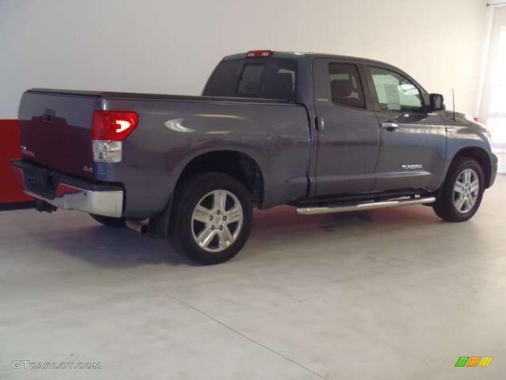 2008 Tundra Limited Double Cab 4x4 - Slate Gray Metallic / Graphite Gray photo #4