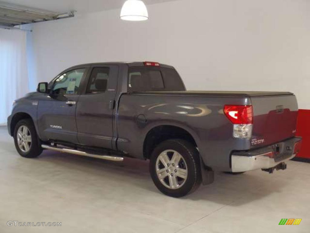 2008 Tundra Limited Double Cab 4x4 - Slate Gray Metallic / Graphite Gray photo #6