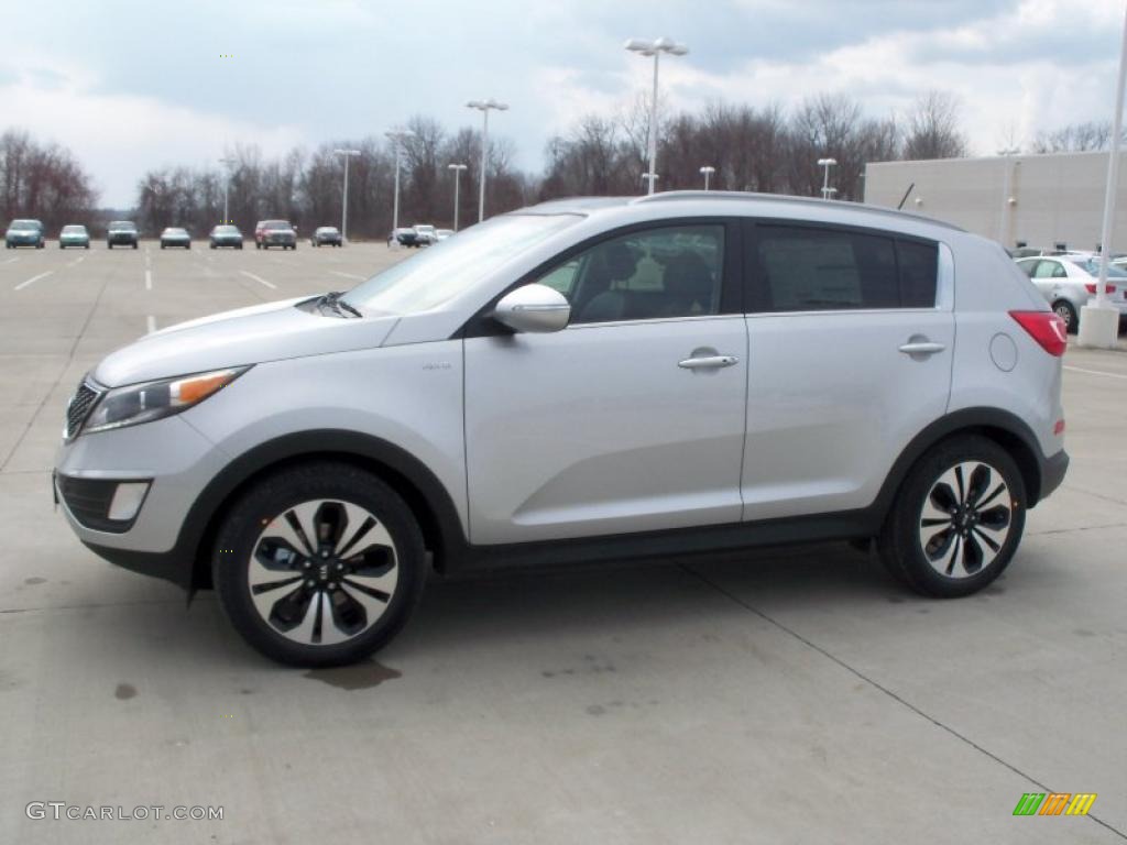 2011 Sportage SX AWD - Bright Silver / Black photo #3