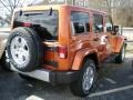 Mango Tango Pearl 2011 Jeep Wrangler Unlimited Sahara 4x4 Exterior