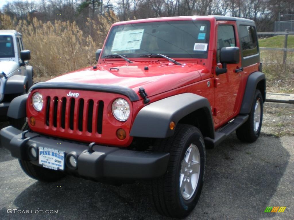 2011 Wrangler Sport S 4x4 - Flame Red / Black photo #1