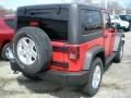 2011 Flame Red Jeep Wrangler Sport S 4x4  photo #2