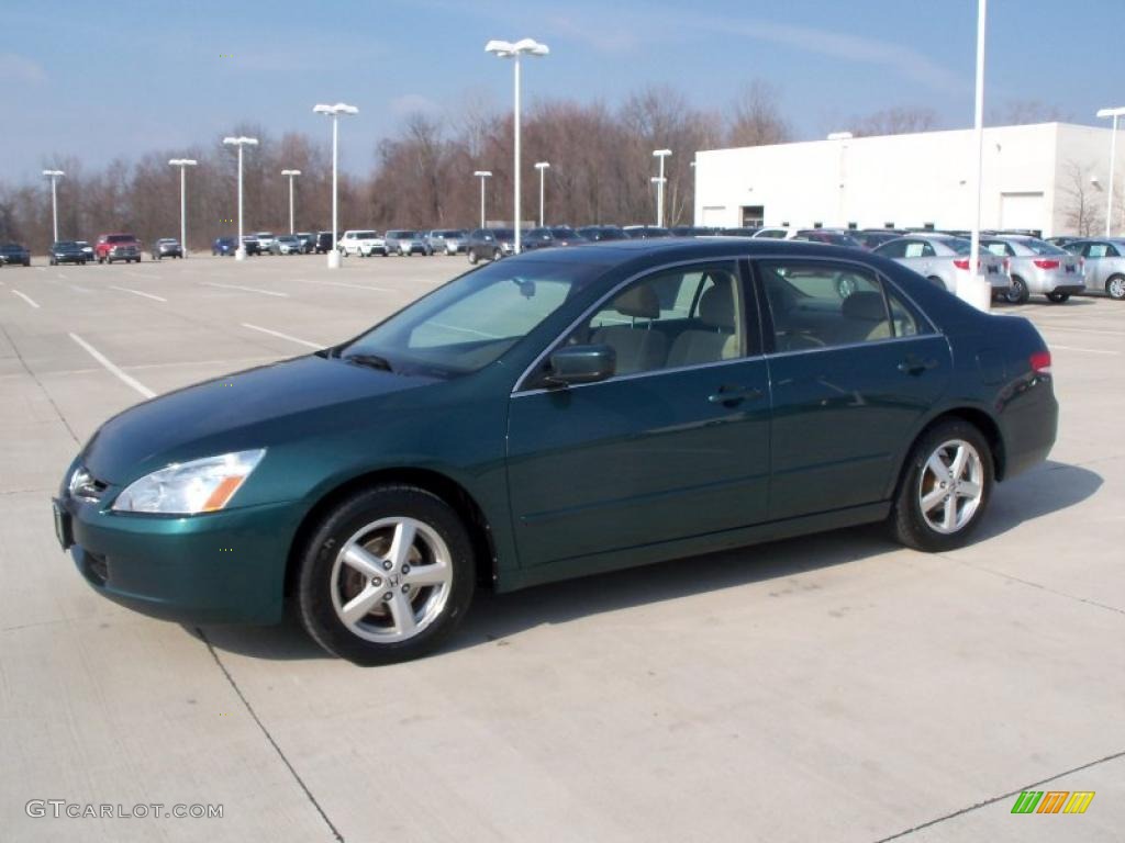 2003 Accord EX Sedan - Noble Green Pearl / Ivory photo #3