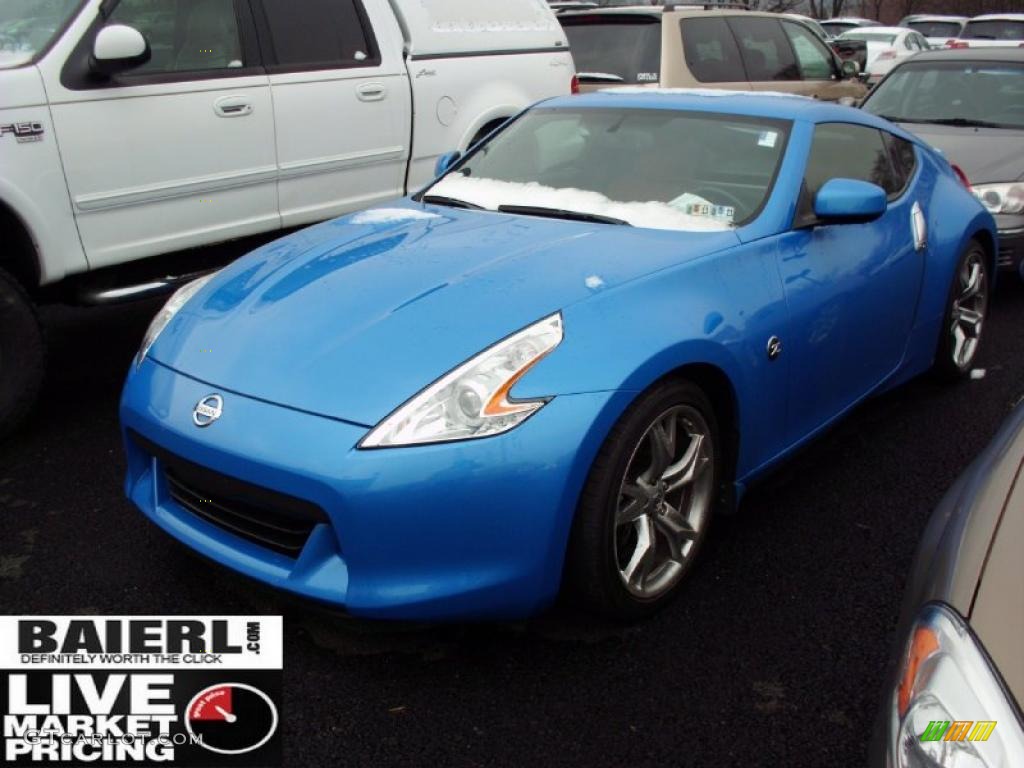 2009 370Z Sport Touring Coupe - Monterey Blue / Black Leather photo #3