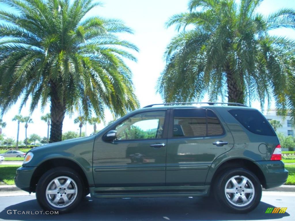 2003 ML 500 4Matic - designo Mystic Green Metallic / Java photo #1