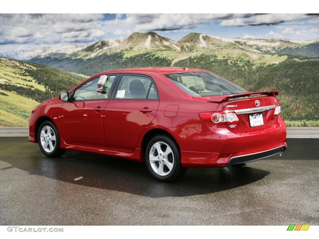 2011 Corolla S - Barcelona Red Metallic / Dark Charcoal photo #3