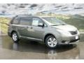2011 Predawn Gray Mica Toyota Sienna LE  photo #1