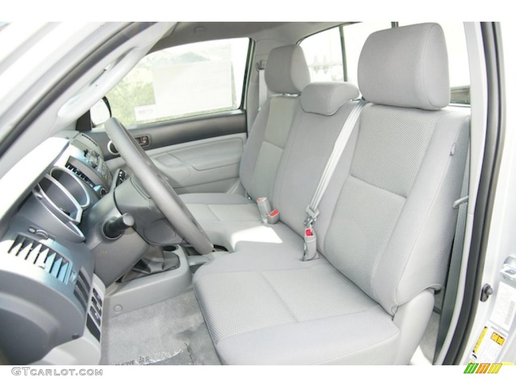 Graphite Gray Interior 2011 Toyota Tacoma Regular Cab 4x4 Photo #47505196