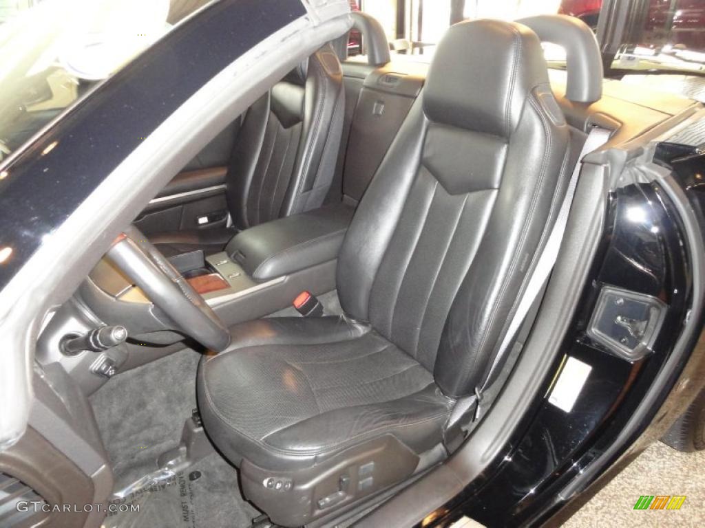 Ebony Interior 2007 Cadillac XLR Roadster Photo #47507140