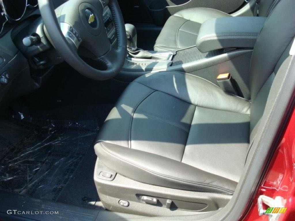 Ebony Interior 2011 Chevrolet Malibu LTZ Photo #47507542