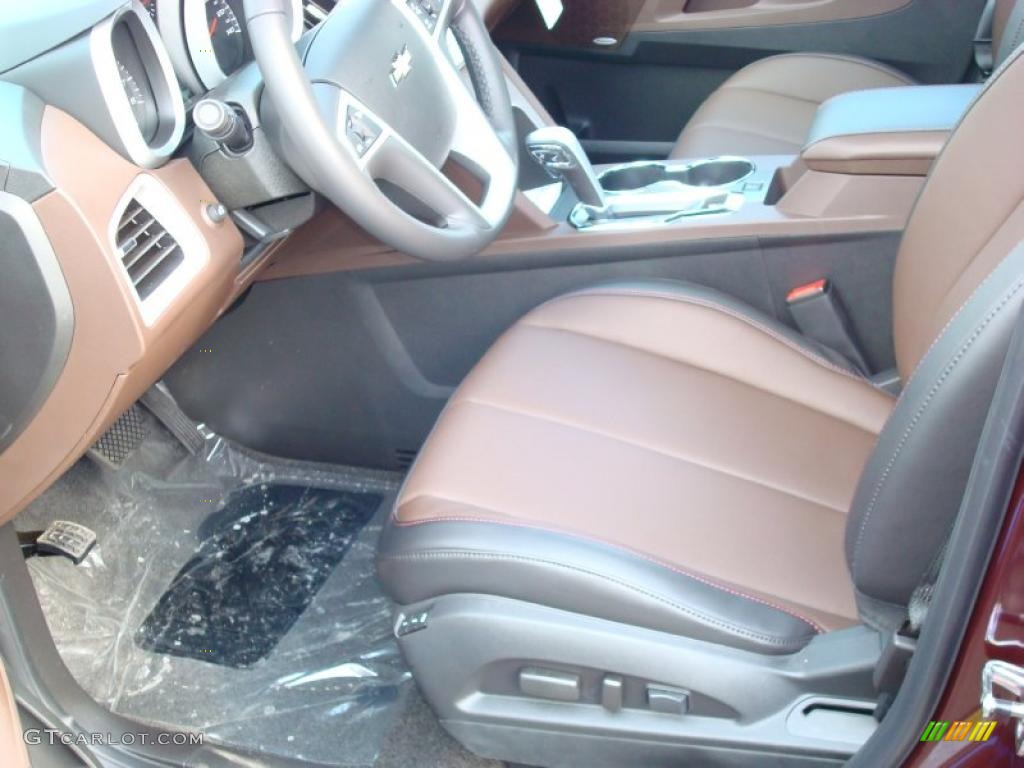 Brownstone/Jet Black Interior 2011 Chevrolet Equinox LTZ AWD Photo #47508829