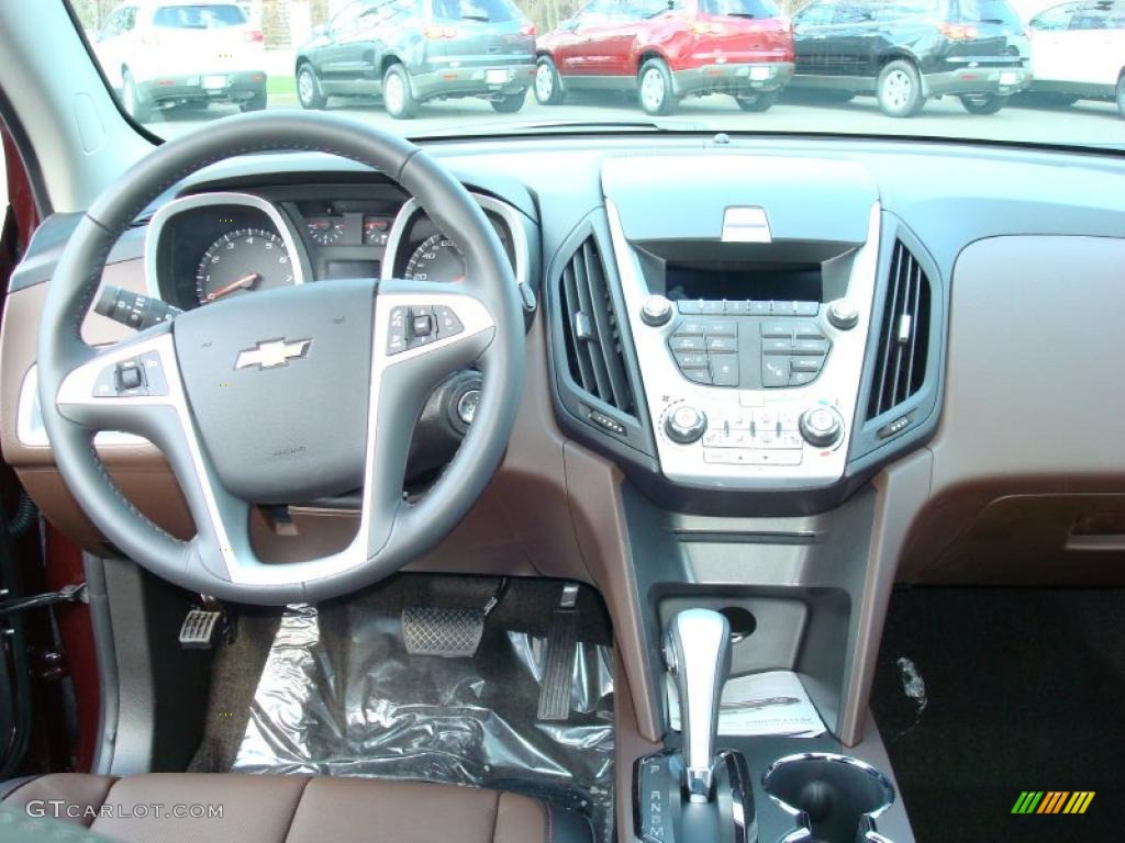 2011 Chevrolet Equinox LTZ AWD Brownstone/Jet Black Dashboard Photo #47508862