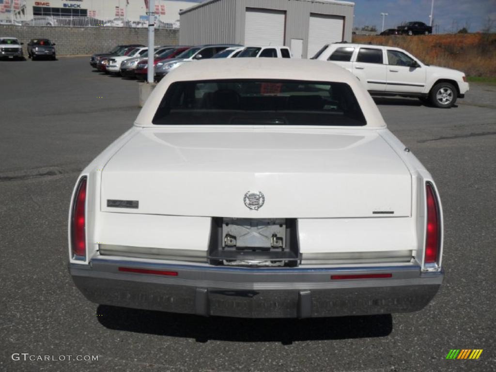 1994 Fleetwood Brougham Sedan - White / Burgundy photo #3