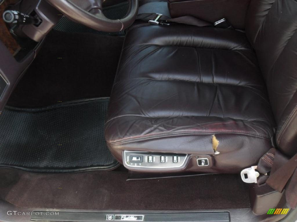 1994 Fleetwood Brougham Sedan - White / Burgundy photo #7