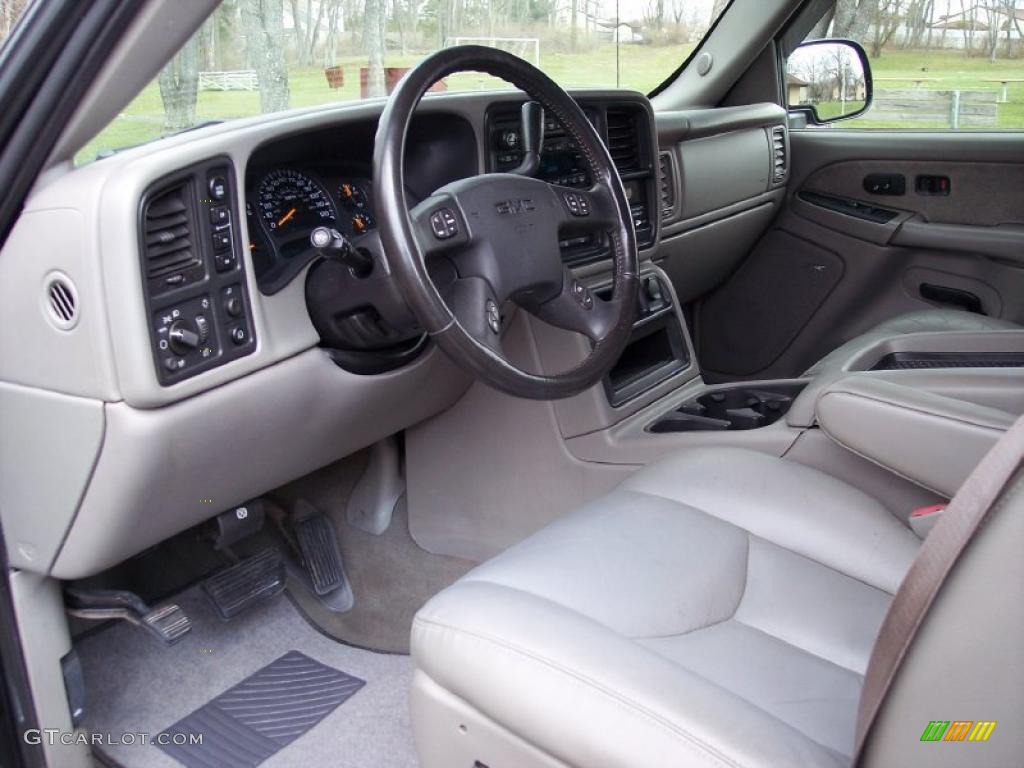 Pewter Interior 2003 GMC Sierra 1500 SLT Extended Cab 4x4 Photo #47509531