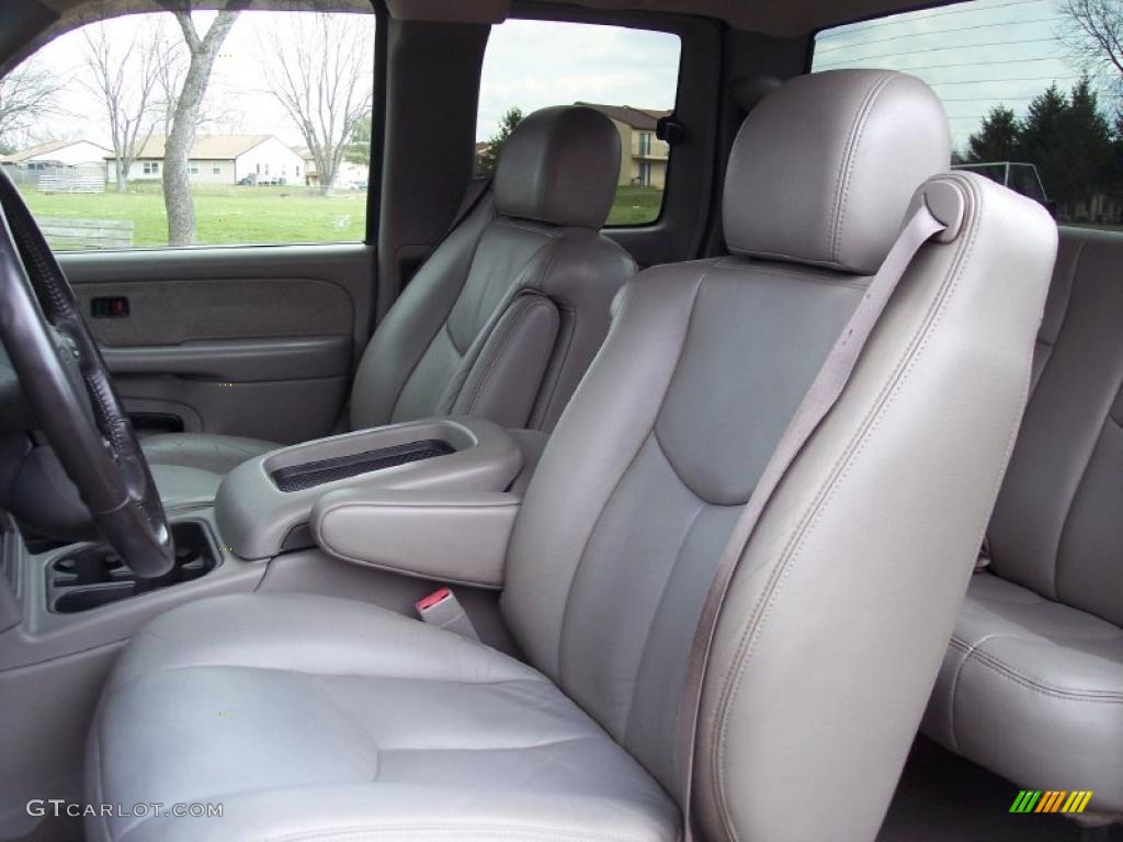 Pewter Interior 2003 GMC Sierra 1500 SLT Extended Cab 4x4 Photo #47509546